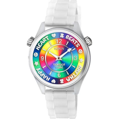 Reloj TOUS Watches Tender Time Mujer Blanco y Arco Iris Analógico 200350996