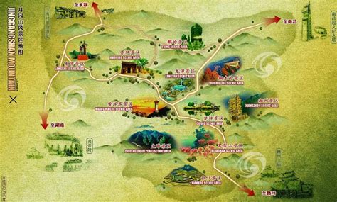 Jinggang Mountain Map, China Nanchang Jinggang Mountain Map - Nanchang Travel Guide | China map ...