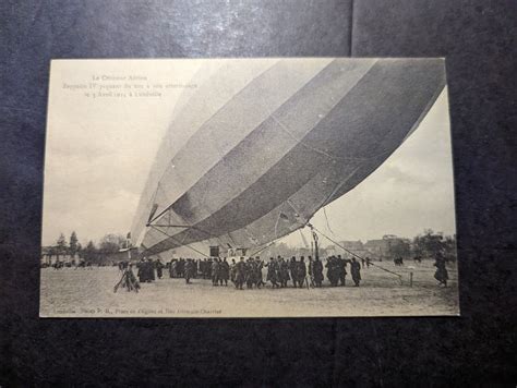 Mint France Aviation Postcard The Air Cruiser Zeppelin Iv Airship