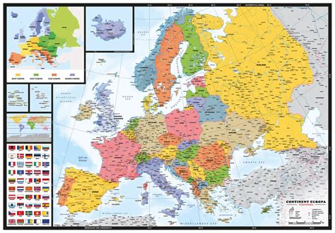 Europa Kaarten Vector Map Kaarten