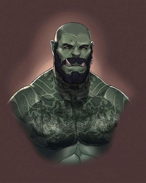 Movd Art On Twitter In Dungeons And Dragons Races Half Orc