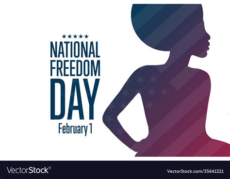 National Freedom Day February 1 Holiday Concept Vector Image