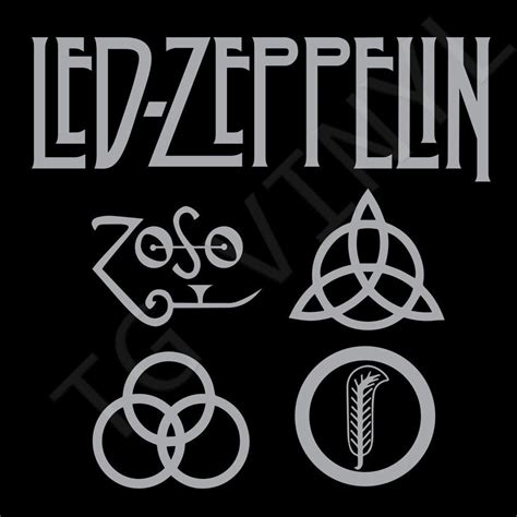 Led Zeppelin Symbols Vector