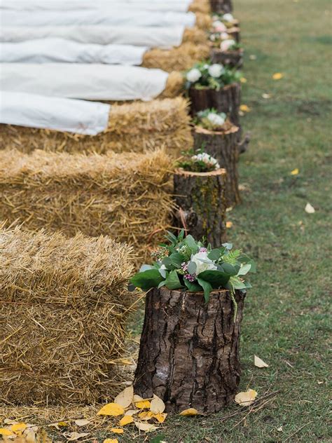 15 Ideas To Steal From These Rustic Wedding Aisles