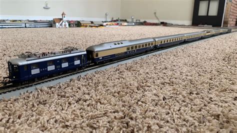 An Authentic Model Of DB Train Rheingold As It Was Running In