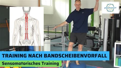 Training Nach Bandscheibenvorfall Sensomotorisches Training YouTube