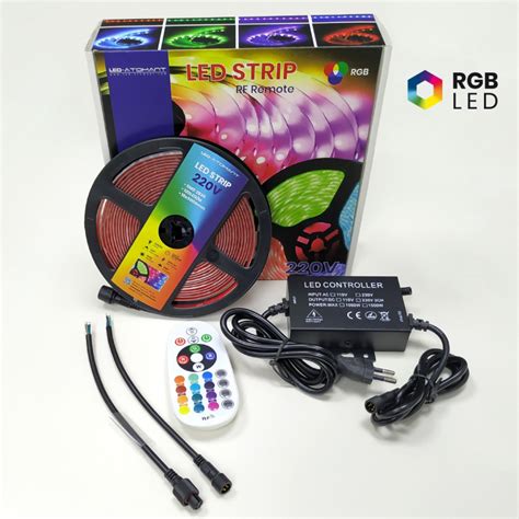 Kit Tira Led Rgb M Con Controlador V Led M Ip