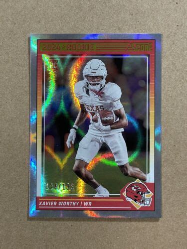 Score Xavier Worthy Circular Parallel Rookie Rc Sp Chiefs