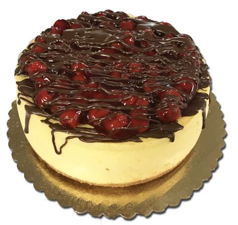 Cherry Cheesecake with Chocolate Ganache Drizzle - Aggie's Bakery ...