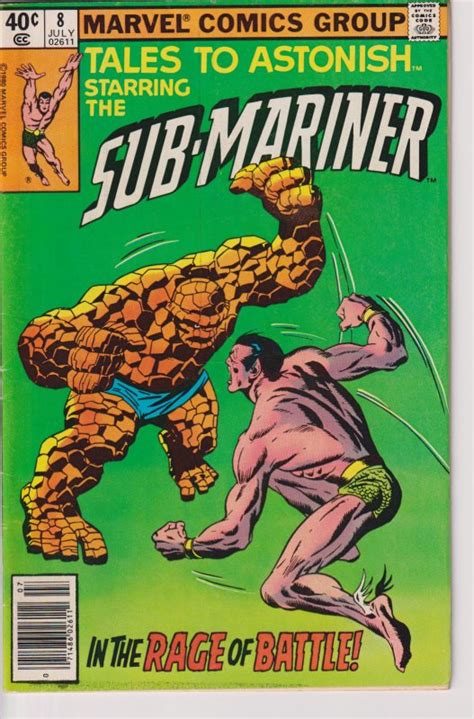 Marvel Comics Tales To Astonish Starring The Sub Mariner Issue 8