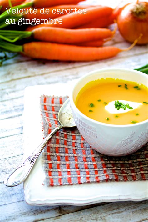 Velouté De Carottes Au Gingembre Marrons Glacés