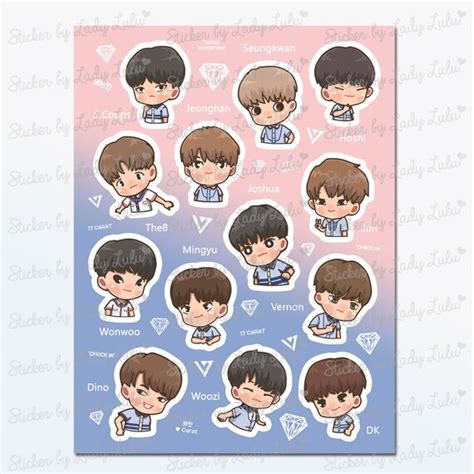 Seventeen Stickers Printable