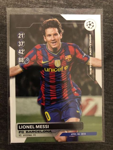 Topps Flagship Lionel Messi Fc Barcelona Historic Hattricks Kaufen