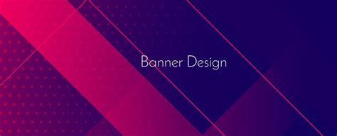 Abstract Geometric Purple Modern Stylish Smooth Dark Banner Background