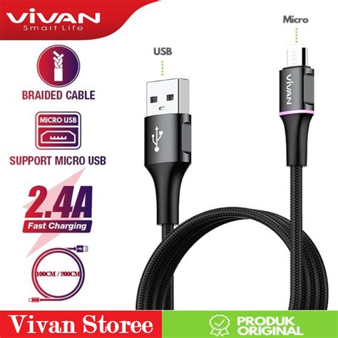 Jual Vivan Kabel Data Vdm Data Kabel Micro Usb Android A Cm