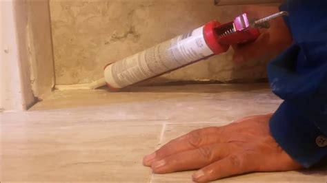 How To Caulk A Gap Between Tile Wall And Tile Floor Corner Sealing