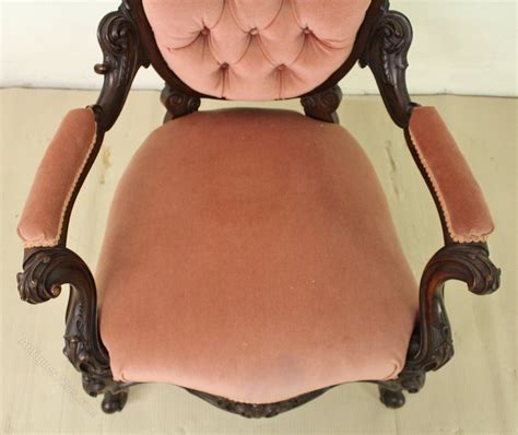 Pair Of Victorian His Hers Upholstered Armchairs Antiques Atlas