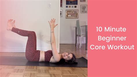 10 Minute Beginner Core Workout No Equipment Youtube