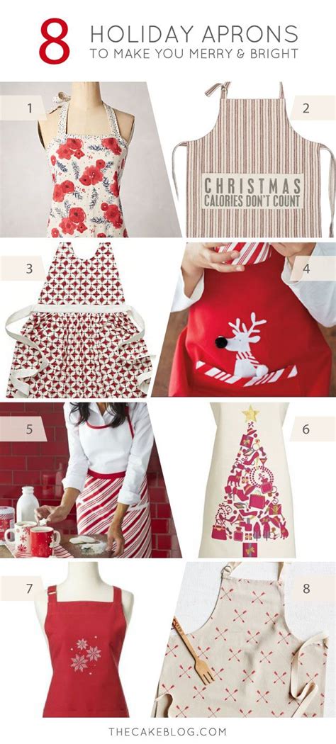 10 Pretty Christmas Aprons Holiday Aprons Diy Apron Christmas Aprons