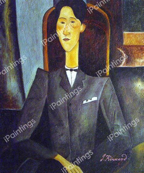 Portrait Of Jean Cocteau Painting By Amedeo Modigliani Reproduction