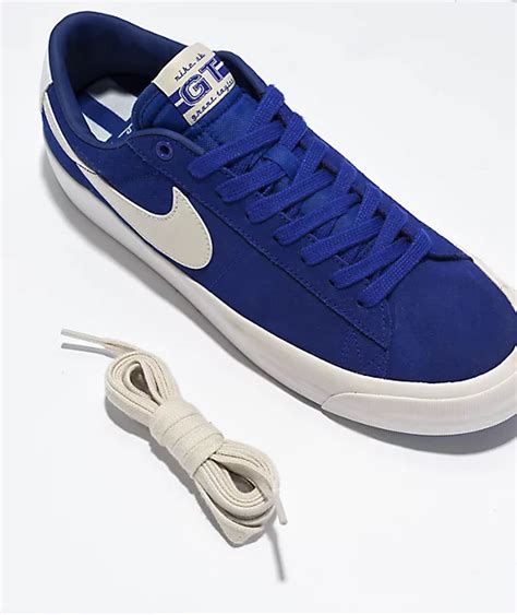 Nike Sb Blazer Low Gt Concord And Phantom White Skate Shoes