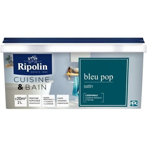 Ripolin Ripolin Peinture Murale Speciale Pieces Humides Cuisine Et