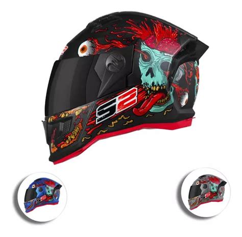 Casco Para Moto Masculino Integral Deportivo Personalizado