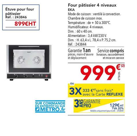 Promo Four Pâtissier 4 Niveaux Eka Chez Metro Icataloguefr