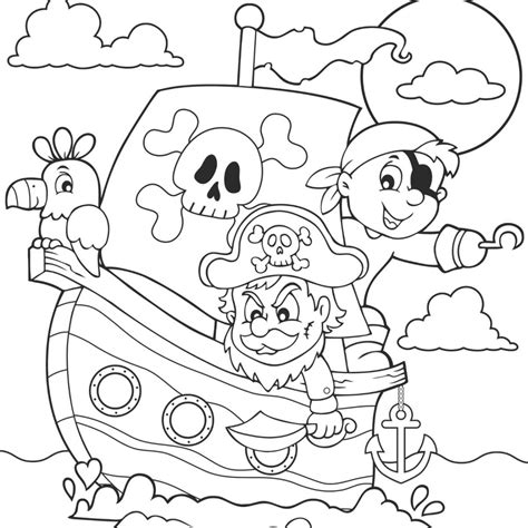 Coloriage Pirate Dessin Pirate Avec T Te Modeler