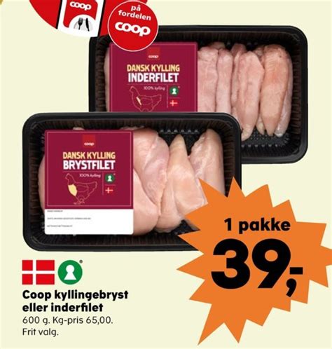 Coop Kyllingebrystfilet Tilbud Hos Kvickly