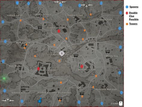 Lawson Delta Detailed Map Spawns Double Clue Locations Towers R