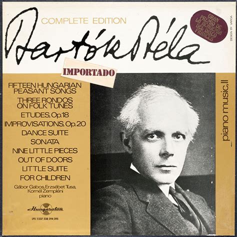 Bela Bartok* - Piano Music II (Vinyl) | Discogs