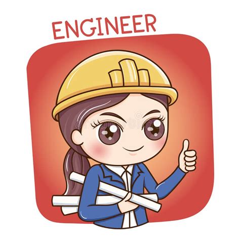 Female Engineervector Stock Vector Illustration Of Project 136343818