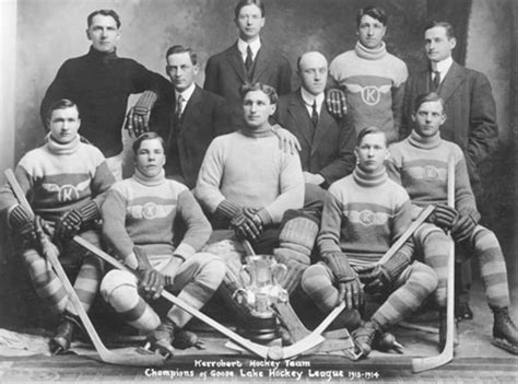 Kerrobert Hockey Team Goose Lake Hockey League champions 1913–14 ...