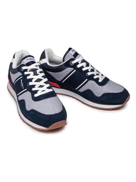 Pepe Jeans Sneakersy Cross 4 Sailor PMS30703 Granatowy Modivo Pl