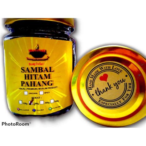 Sambal Hitam Pahang Original Resipi Shopee Malaysia