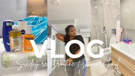 VLOGMAS SUNDAY RESET ROUTINE CLEANING MOTIVATION NEW SKINCARE