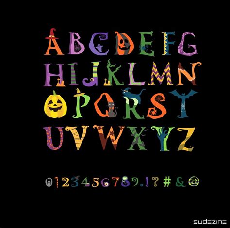 Cute Halloween Alphabet Clipart Alphabet Clipart Png Clip Art Vector