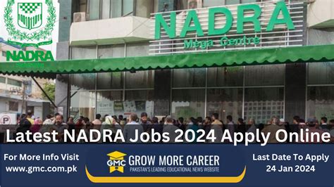 Latest NADRA Jobs 2024 Apply Online GMC