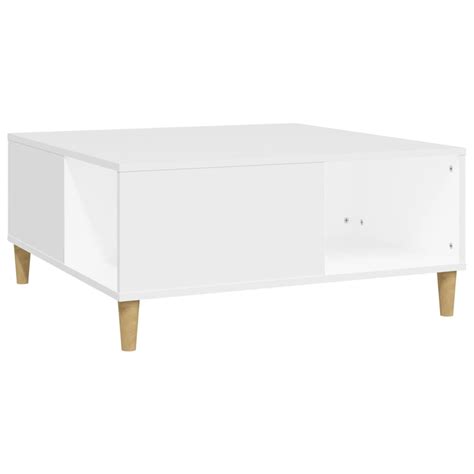 Dioche Table Basse Blanc X X Cm Bois D Ing Nierie Yw Tech