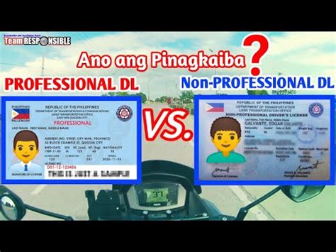 Professional Drivers License Vs Non Professional Drivers License Ano