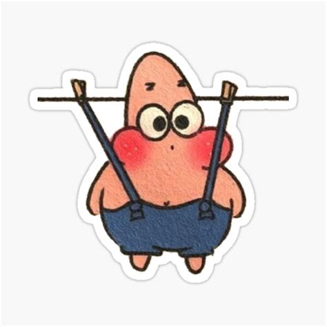 "PATRICK STAR FANS ART " Sticker for Sale by hayzeniif | Redbubble