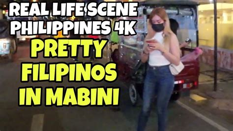 PRETTY FILIPINOS IN MABINI TO PEDRO GIL STREET ERMITA MANILA WALKING