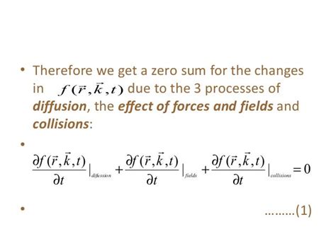 Boltzmann Transport Equation