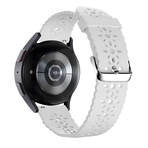 Polar Ignite 3 Silikonarmband mit Blumenmuster Weiß