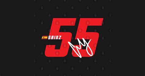 Carlos Sainz Signature Number Sainz T Shirt Teepublic