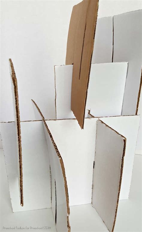 Easy DIY Cardboard Building for Preschoolers