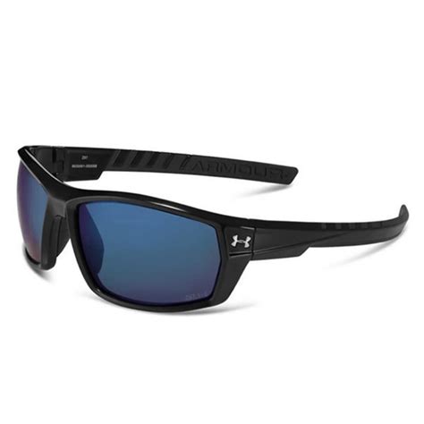 Under Armour Ranger Shiny Black Storm Polarized Shoot Straight