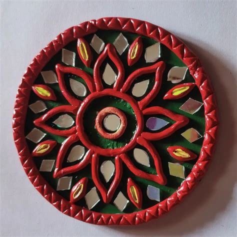 Mini Lippan Art Art Decor Diy Clay Wall Art Indian Art Paintings