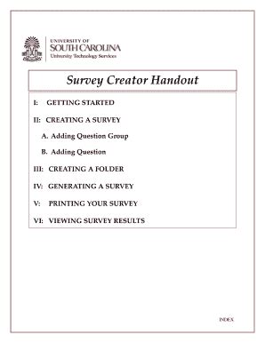 Fillable Online Survey Creator Handout Fax Email Print Pdffiller